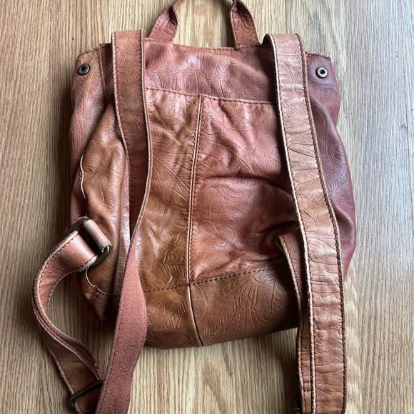 Embossed Leather Backpack - Picture 4 of 6